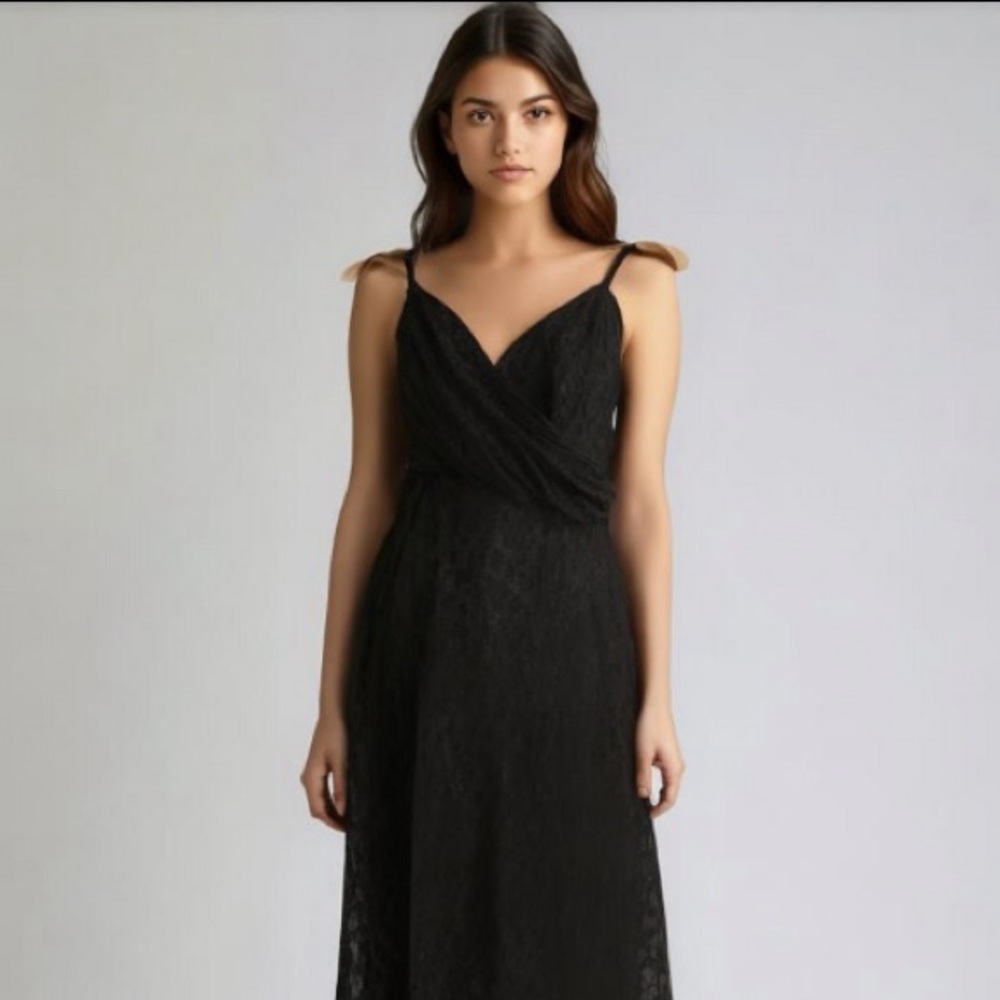 Ann Taylor Black Lace Dress